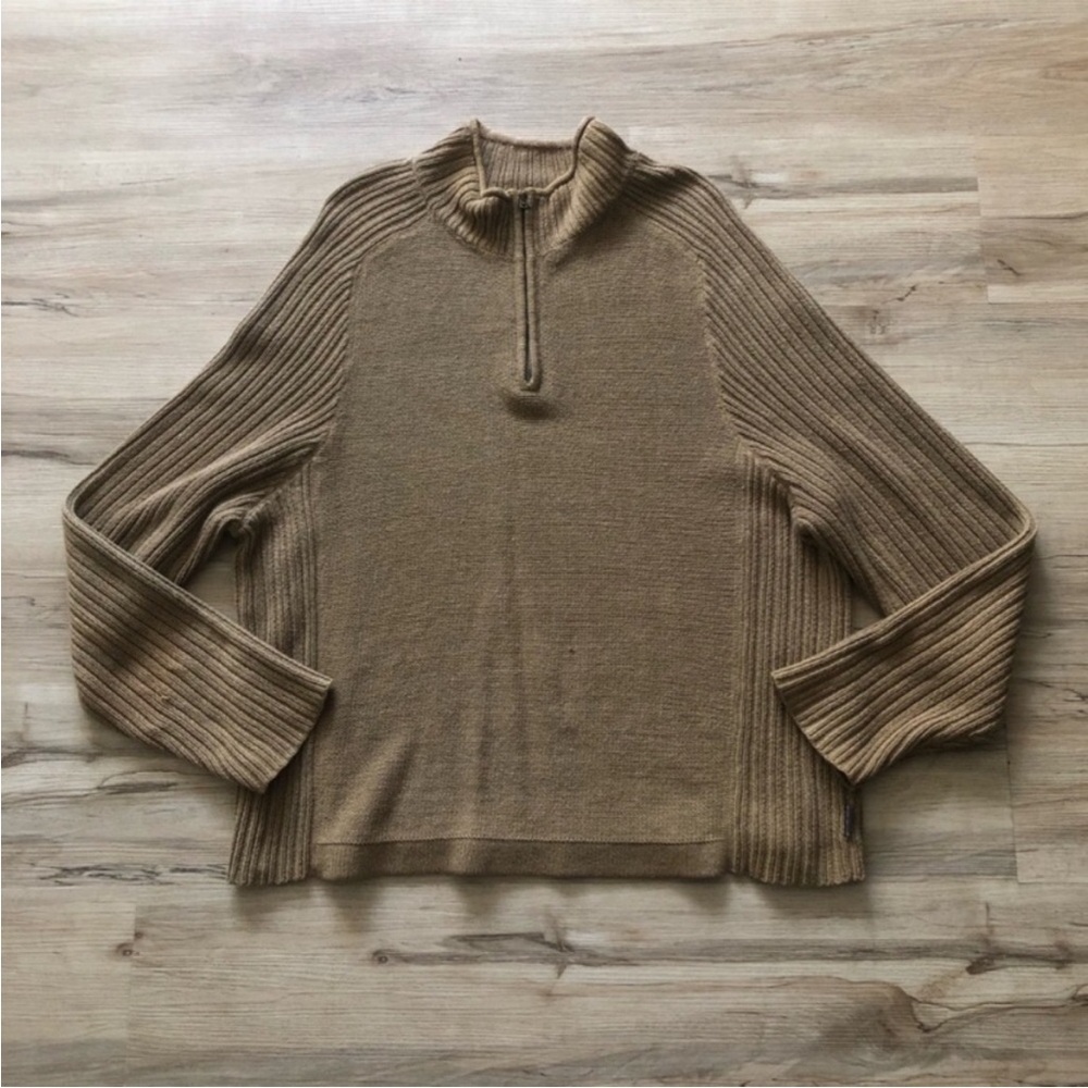 Woolrich Brown Ribbed Knit Sweater